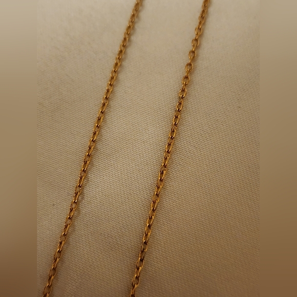 AUTHENTIC GIVENCHY 14+INCH  Gold Necklace - Picture 5 of 12